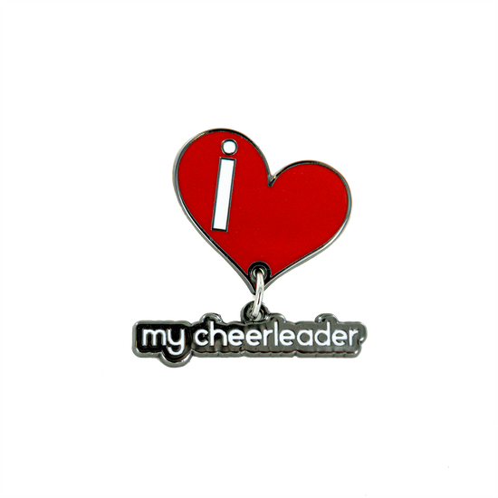 I Heart My Cheerleader Pin