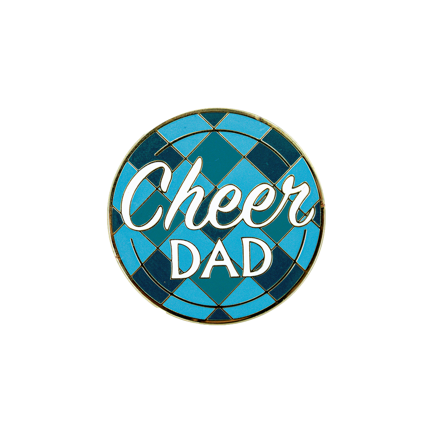 Cheer Dad Diamond Pin