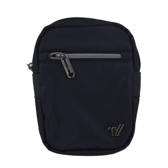 Varsity Nylon Black Crossover Bag