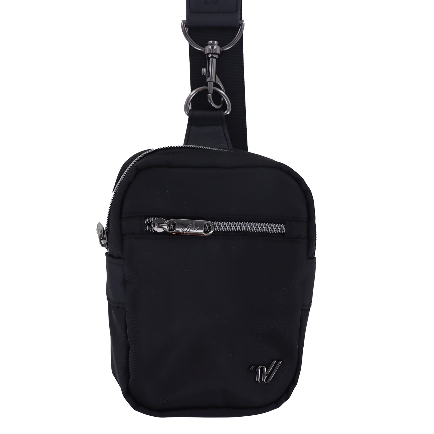 Varsity Nylon Black Crossover Bag