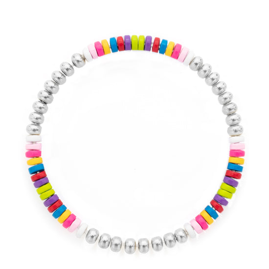 Karina Multi-Colored Silver Bracelet