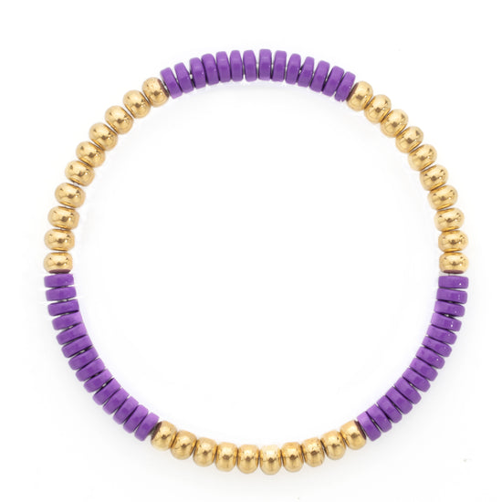 Karina Purple and Gold Bracelet