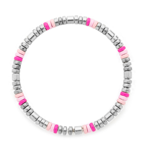 Lancy Pink/Silver Bracelet