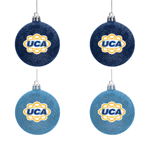 UCA Glitter Ornament Set - 4 Pack