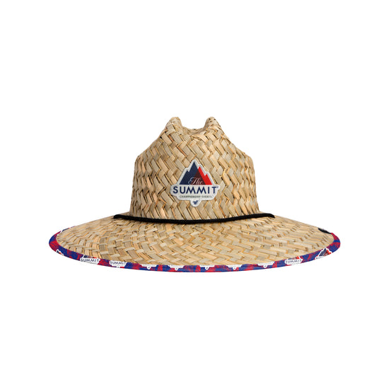 The Summit Floral Straw Hat