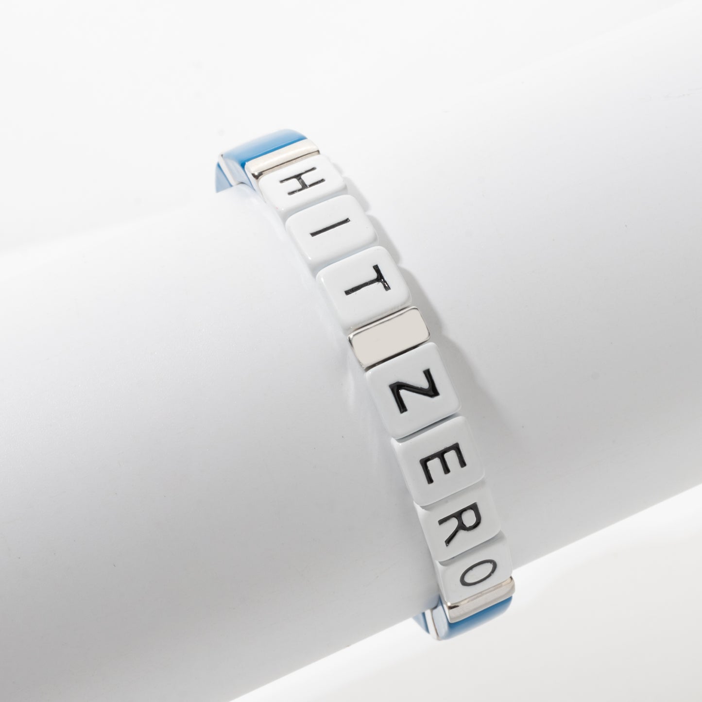 Hit Zero Blue Single Bracelet - Silver