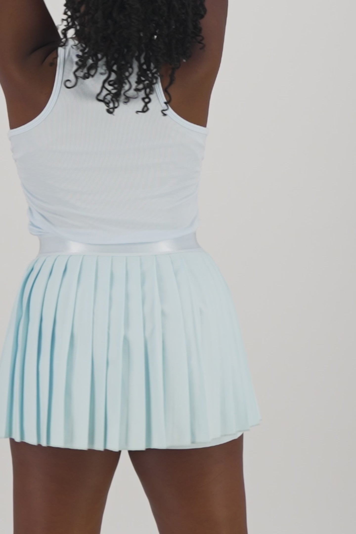 High Rise Pleated Skirt