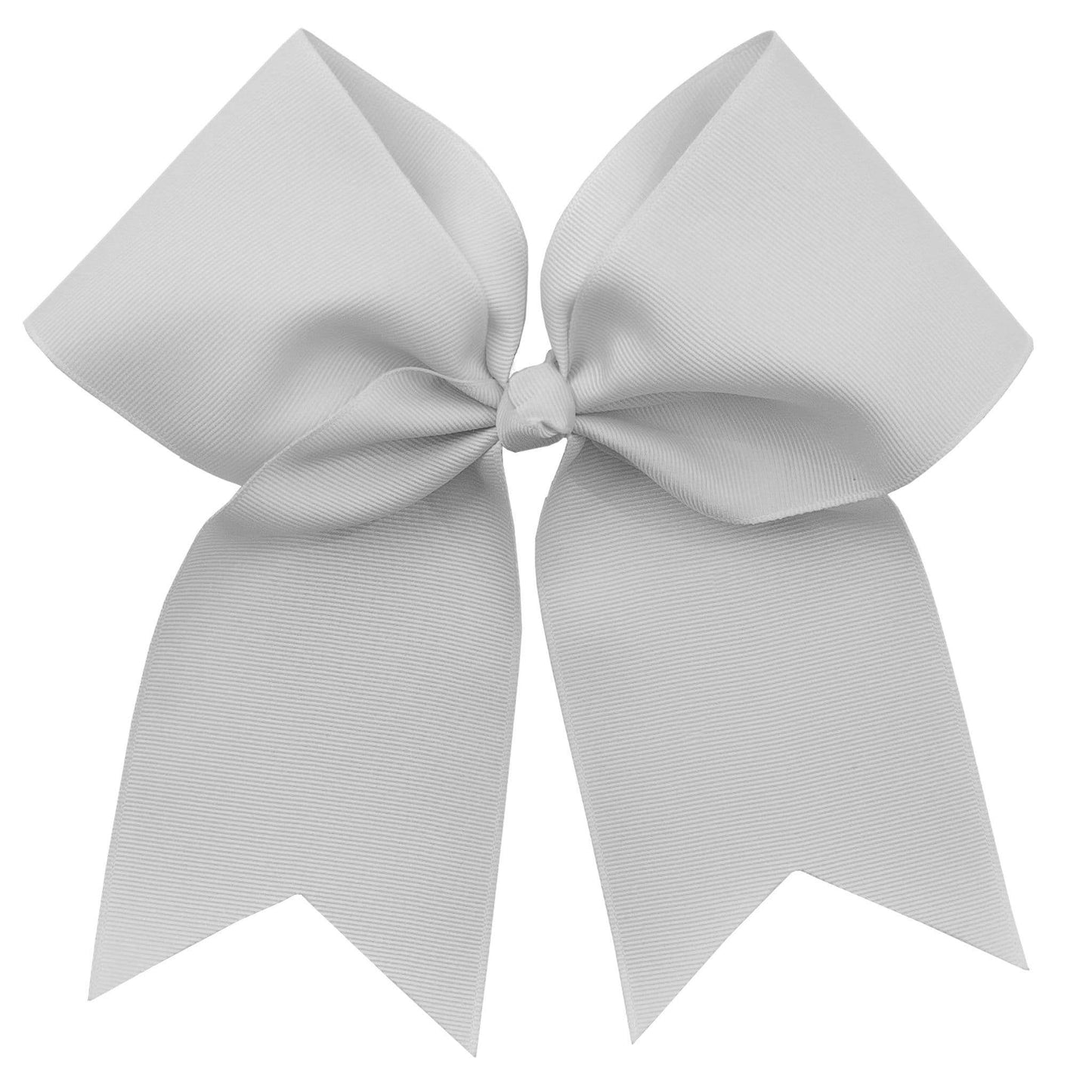 3" Ribbon Ponytail Bow - White