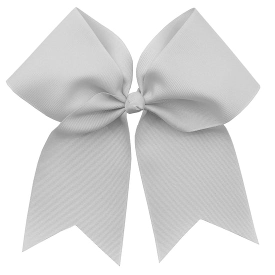 3" Ribbon Ponytail Bow - White