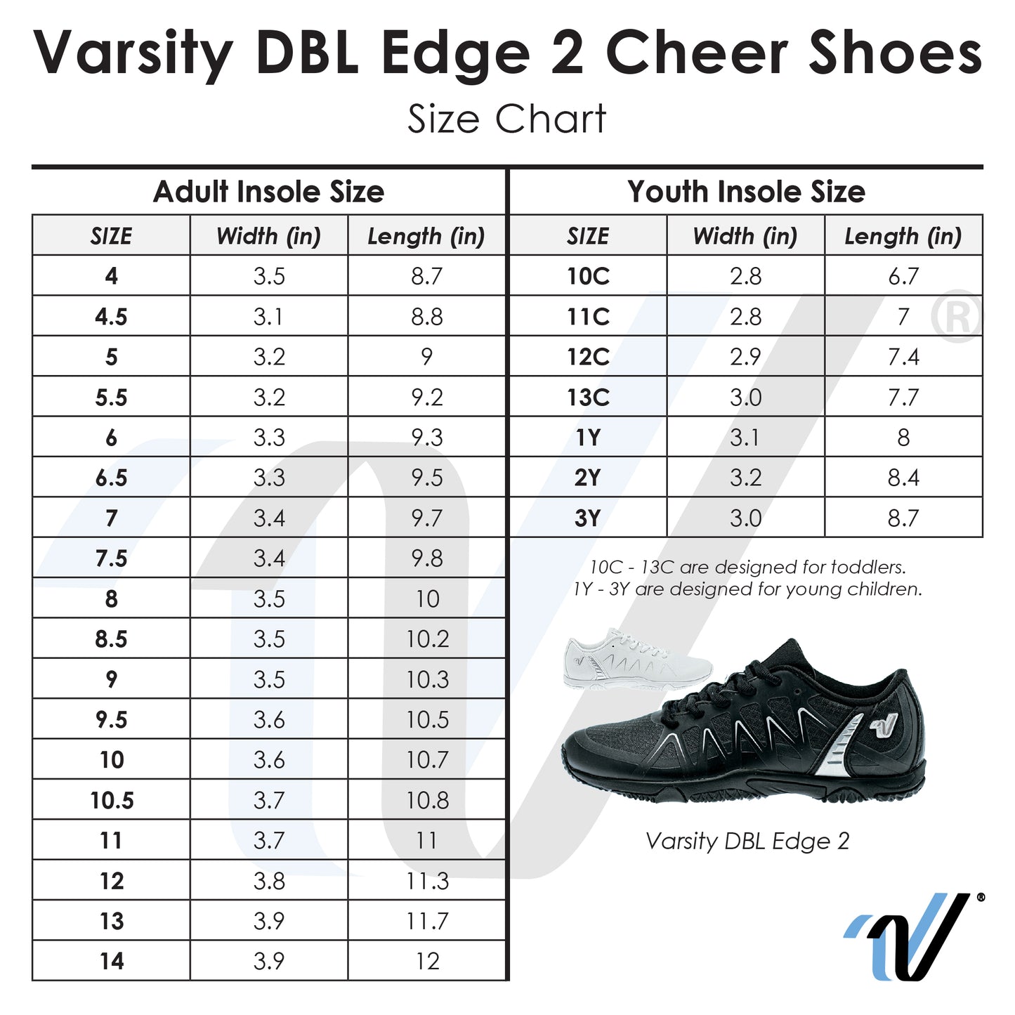 Varsity DBL EDGE 2 Cheer Shoes