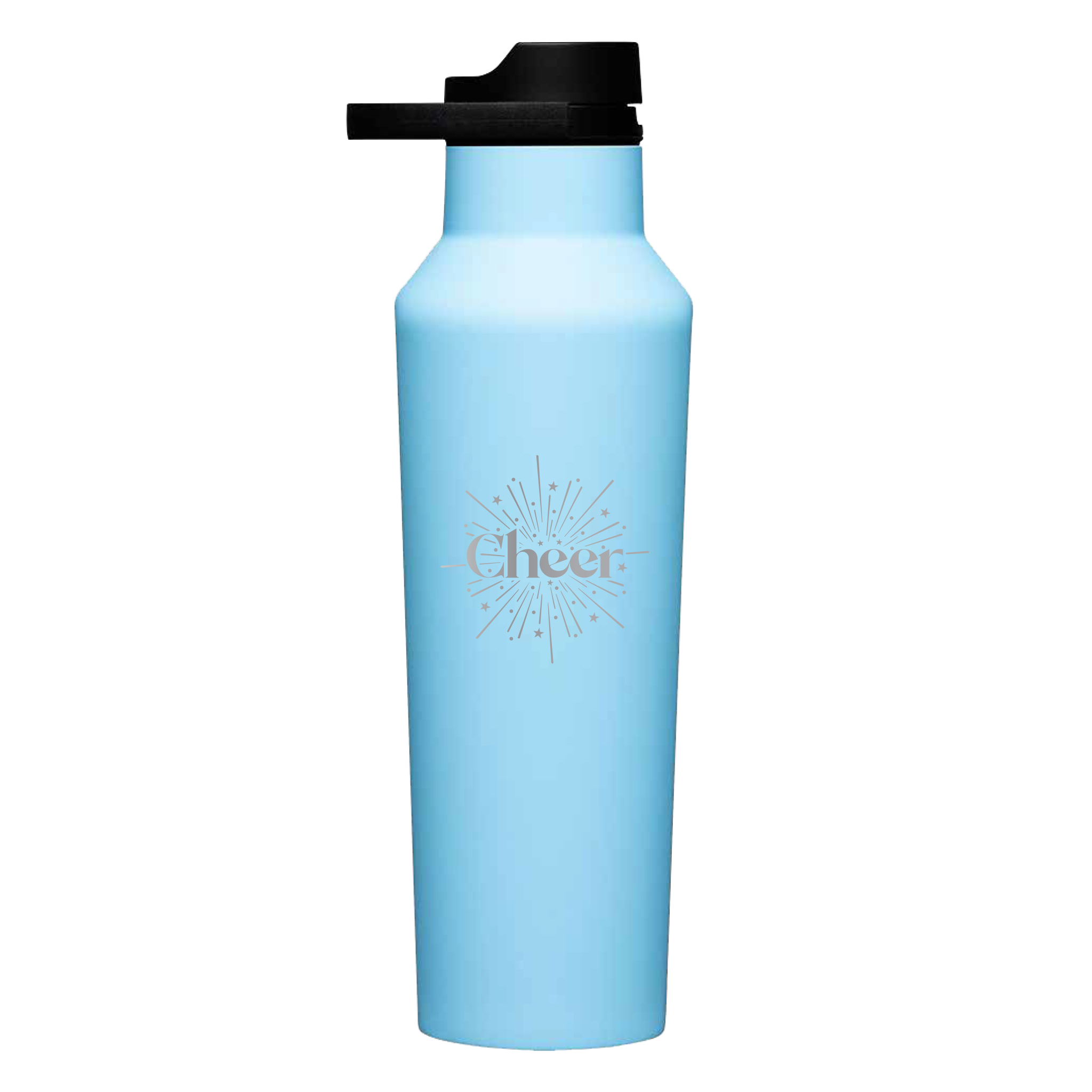 Cheer Burst 20oz Light Blue Canteen - Varsity Shop