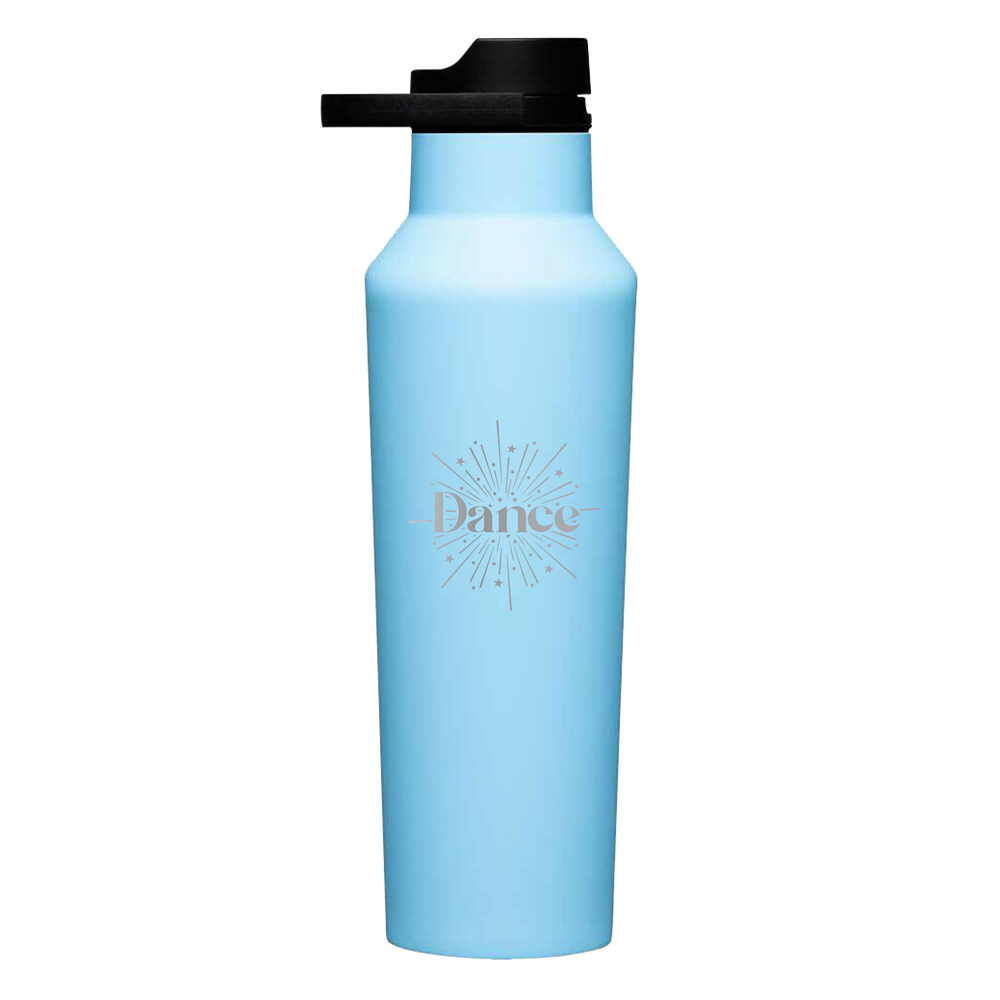 Dance Burst 20oz Light Blue Sports Canteen