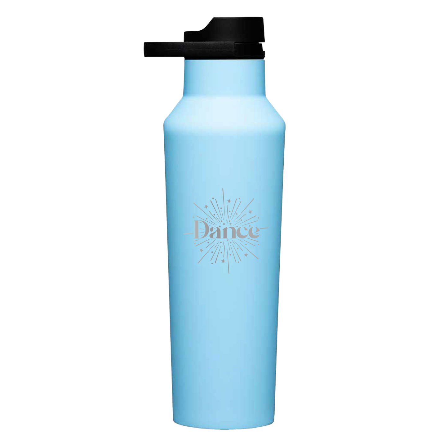 Dance Burst 20oz Light Blue Sports Canteen