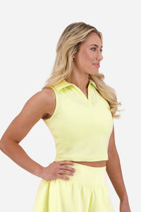 Sleeveless Cropped Polo