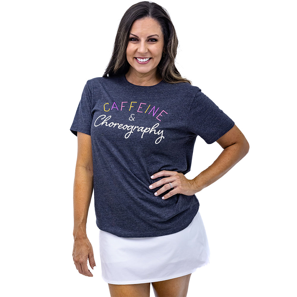 
                      
                        Caffeine and Choreography Coaches T-Shirt
                      
                    