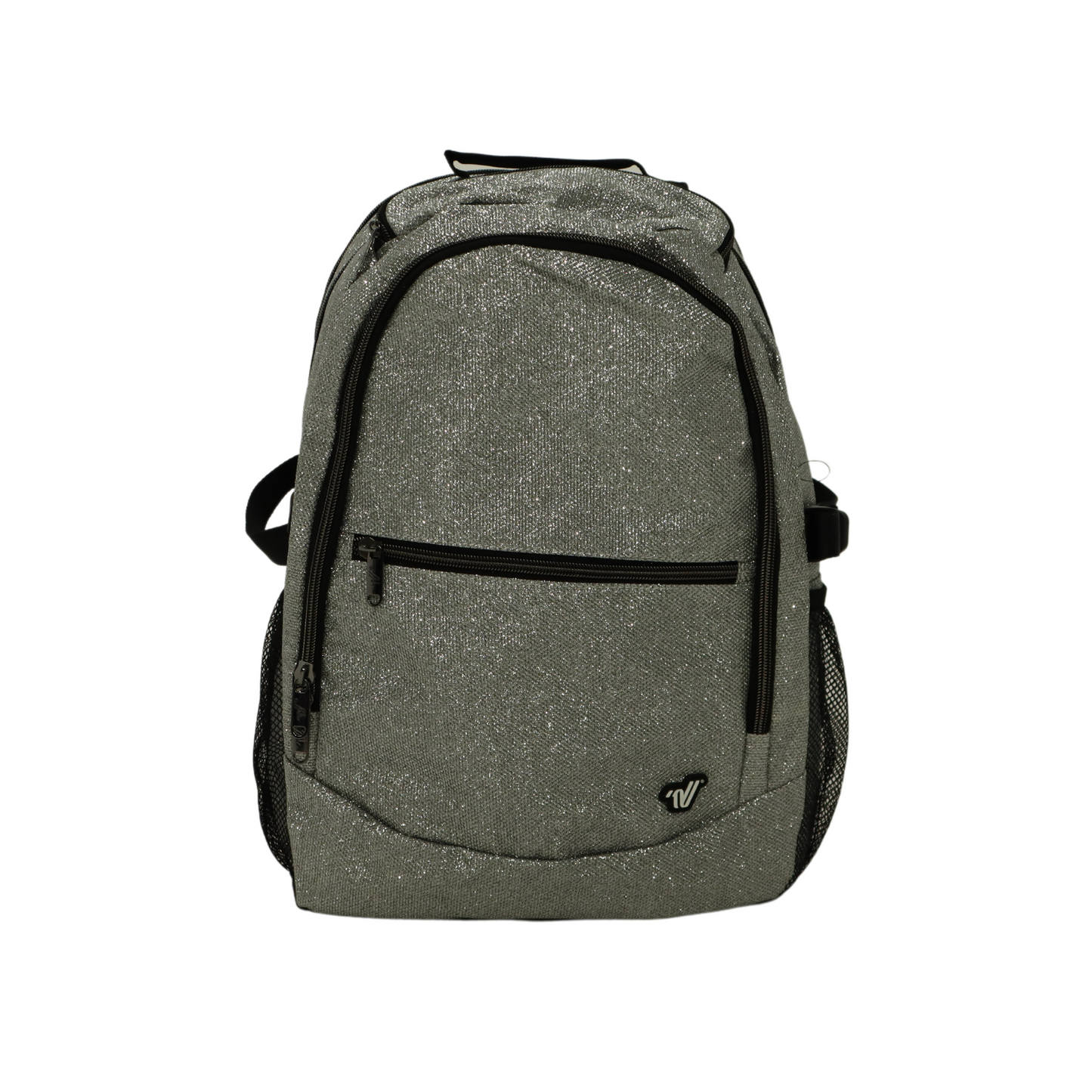 Varsity Silver Glitter Backpack