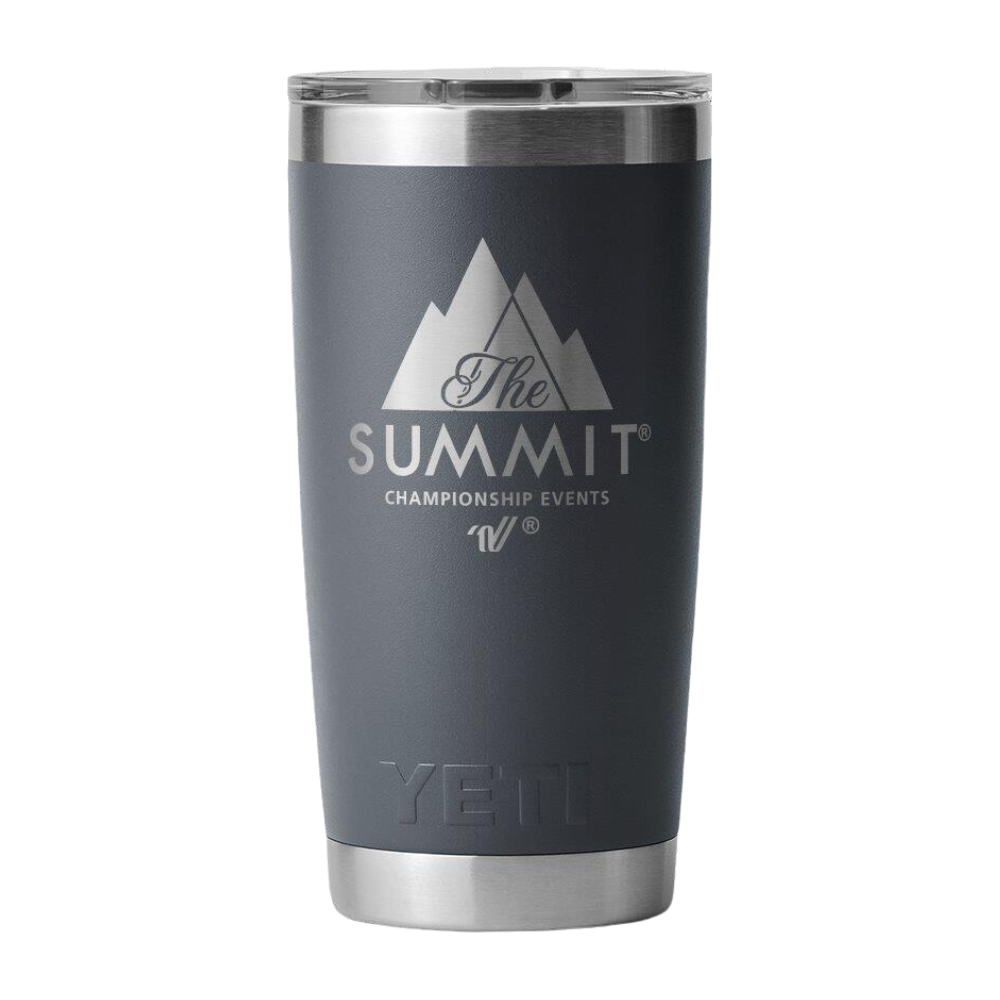 The Summit YETI Rambler 20oz Charcoal Tumbler - Varsity Shop