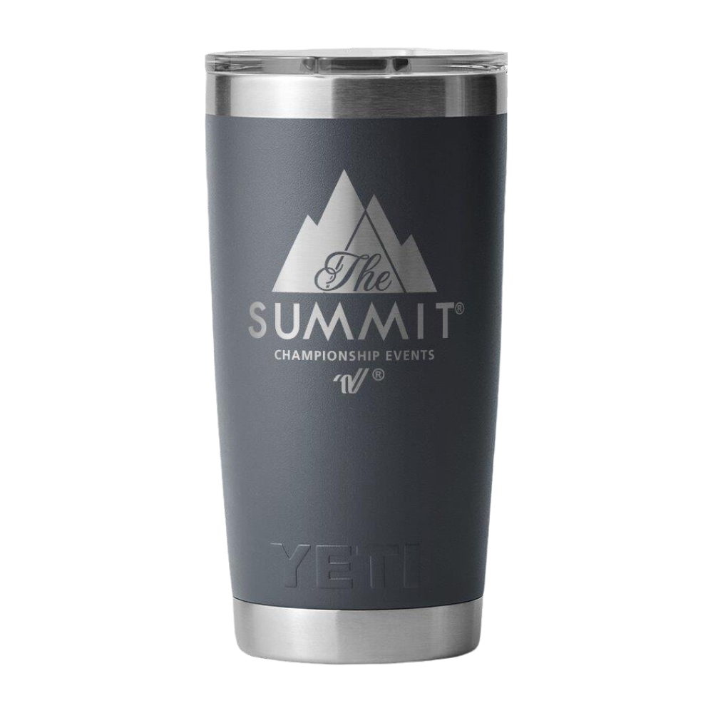 Load image into Gallery viewer, The Summit YETI Rambler 20oz Charcoal Tumbler
