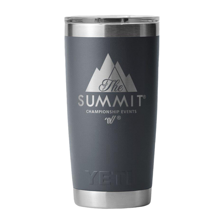 The Summit YETI Rambler 20oz Charcoal Tumbler