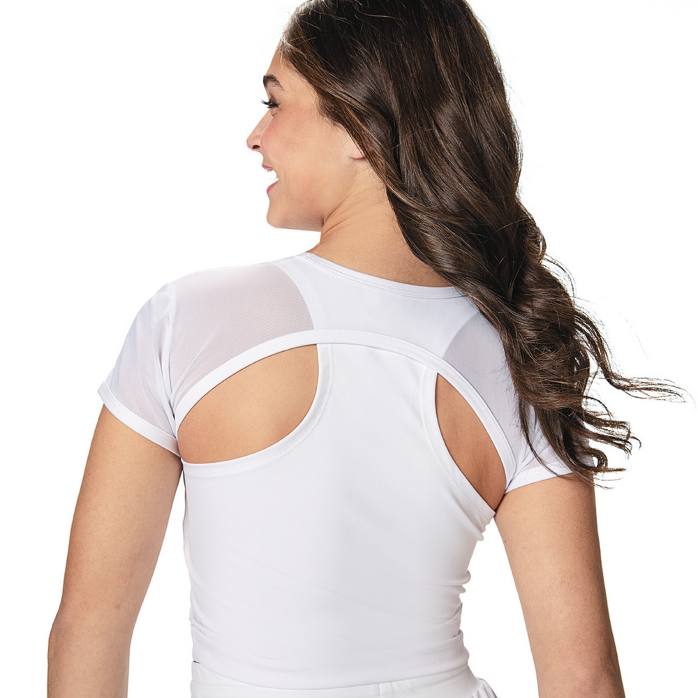 
                      
                        Mesh Cap Sleeve Top
                      
                    