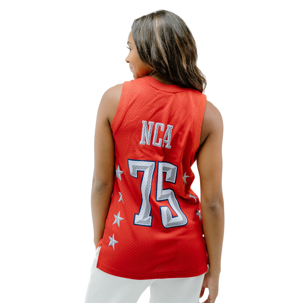 Load image into Gallery viewer, NCA 75th Anniversary Cheer Basketball Jersey Back Image
