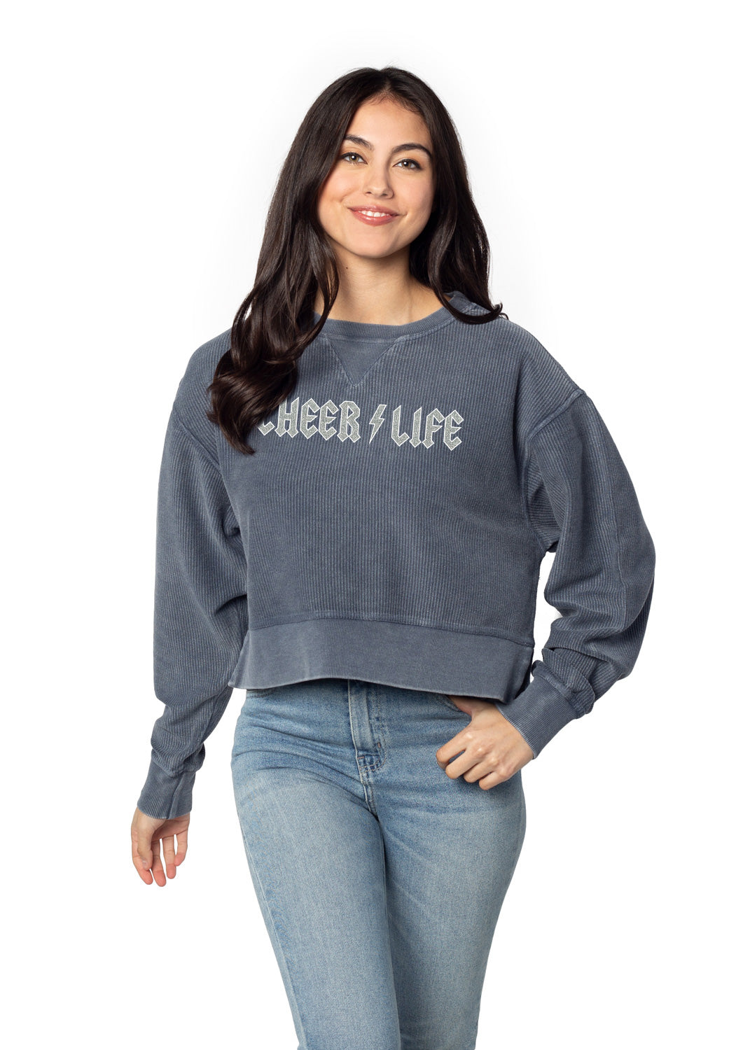 Cheer Life Cord Boxy Sweat