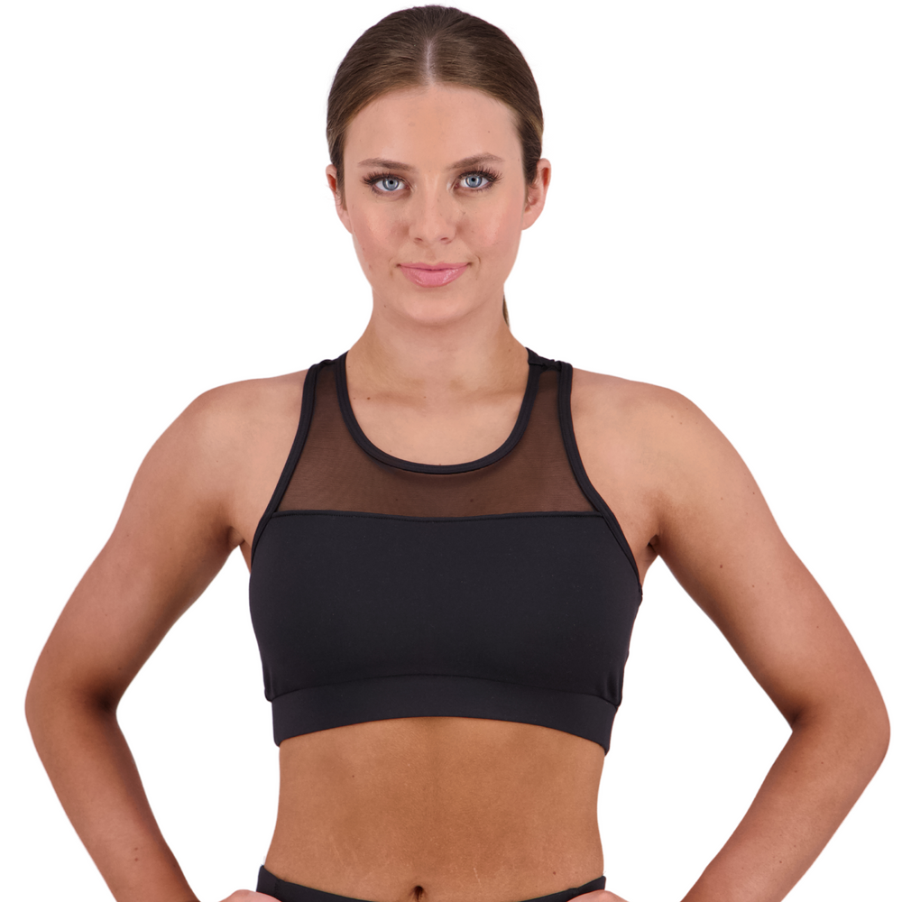 
                      
                        Varsity Power Mesh Sports Bra
                      
                    