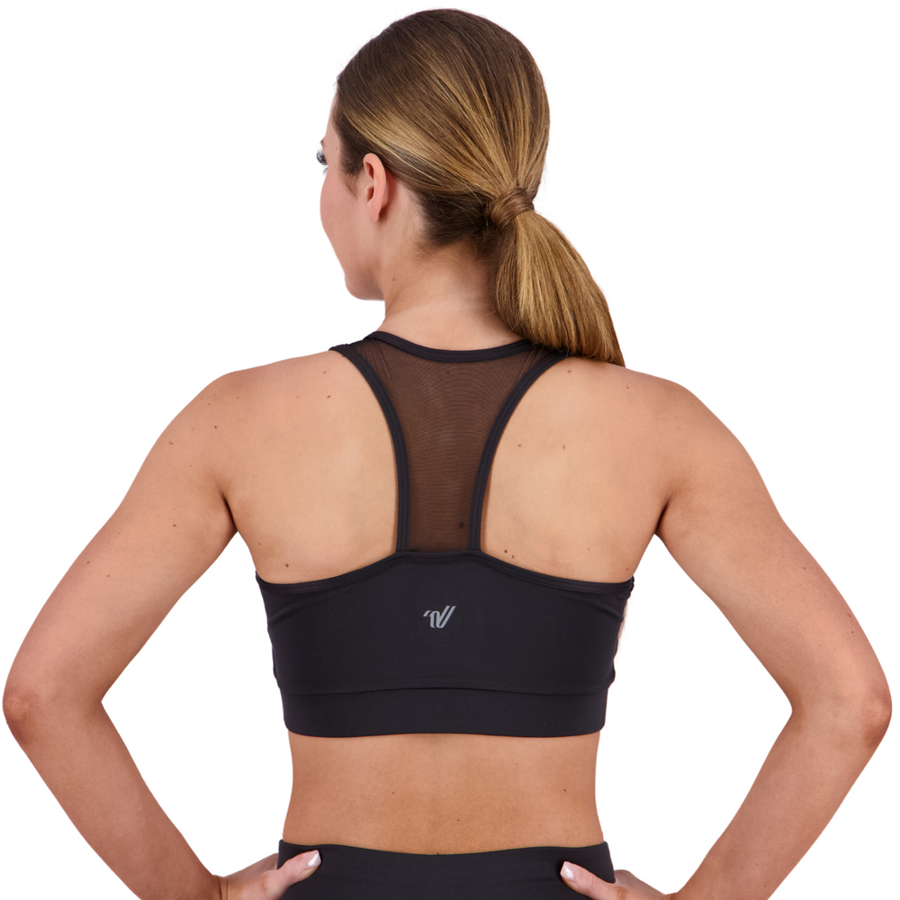 
                      
                        Varsity Power Mesh Sports Bra
                      
                    