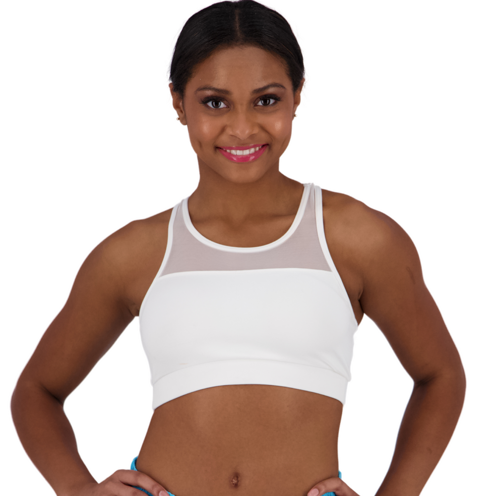 
                      
                        Varsity Power Mesh Sports Bra
                      
                    