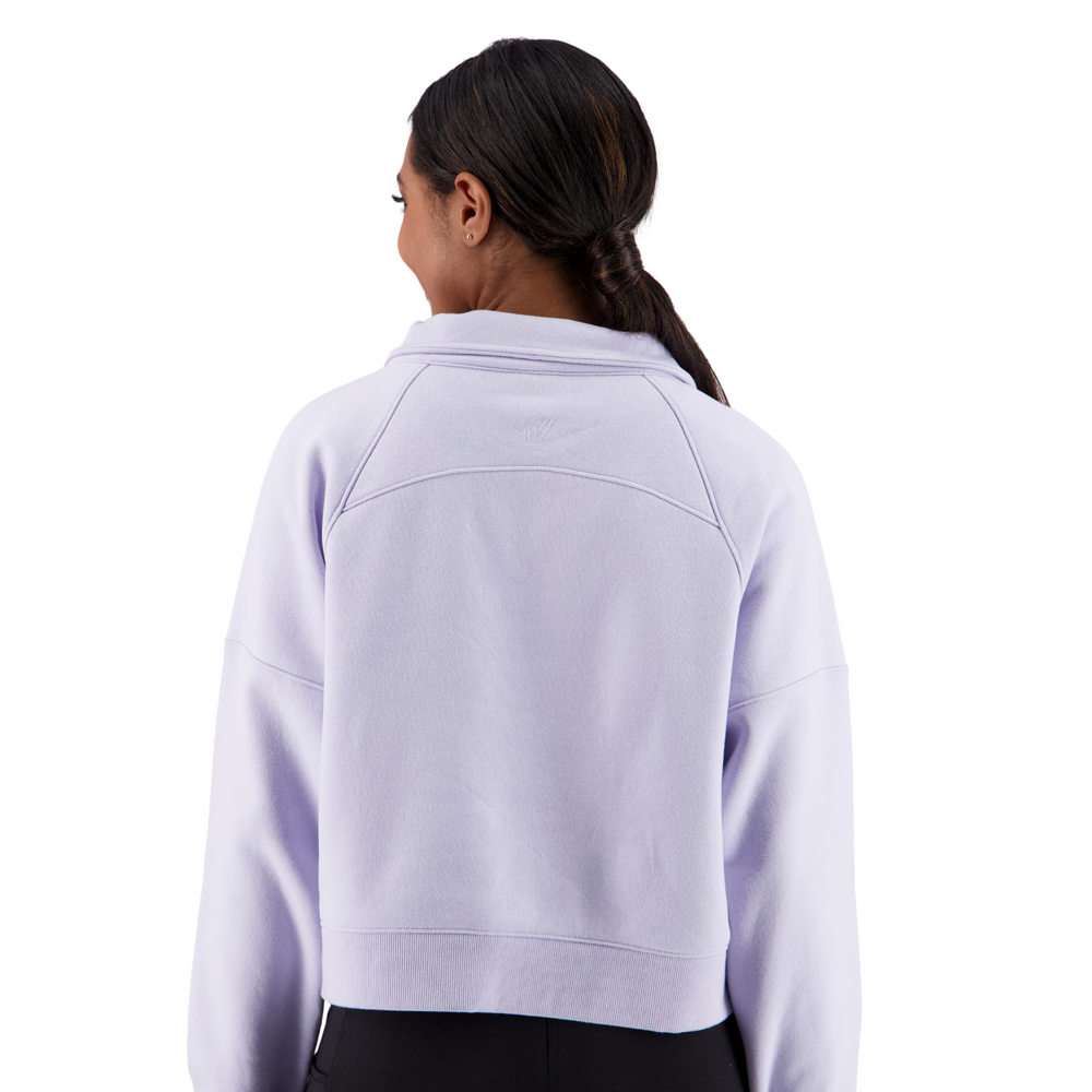 
                      
                        Varsity Essential Cropped Half-Zip Pullover
                      
                    