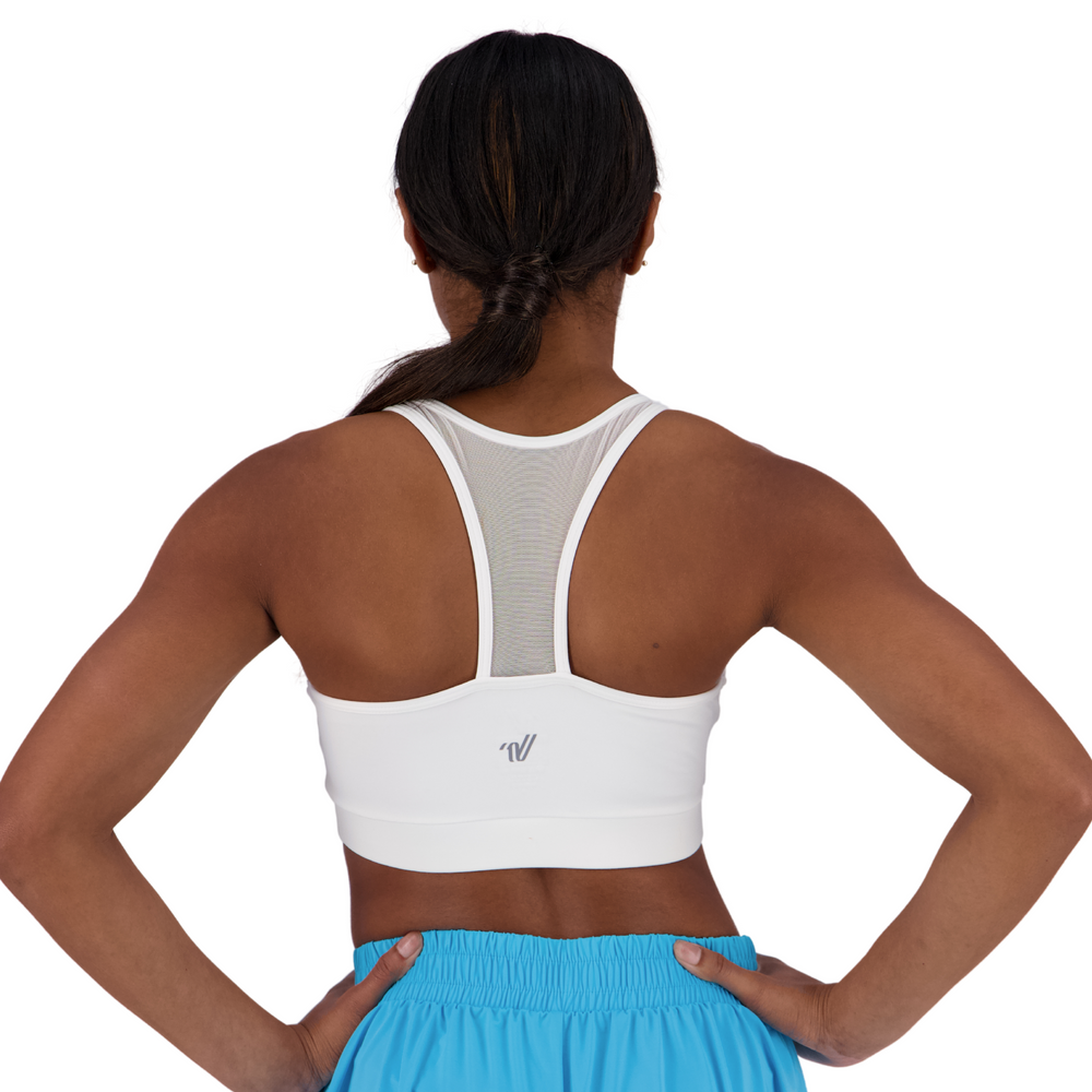 
                      
                        Varsity Power Mesh Sports Bra
                      
                    