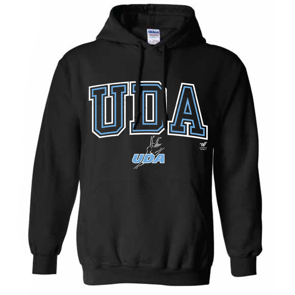 UDA Collegiate Black Hoodie