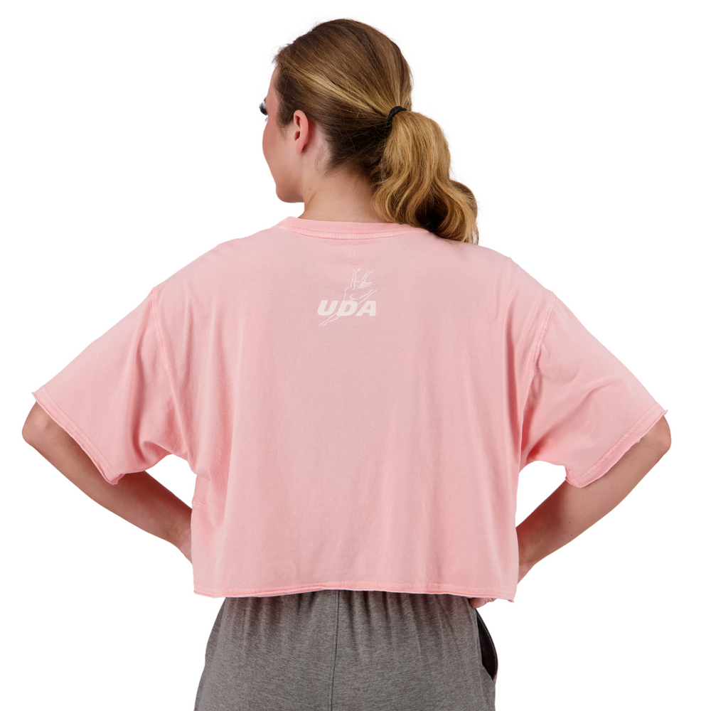 
                      
                        UDA Peach Boxy Crop Tee
                      
                    