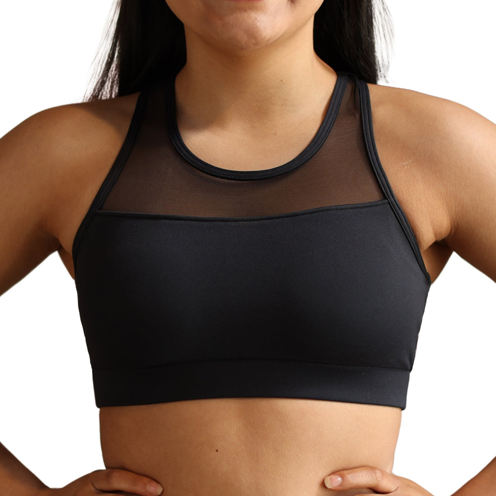 
                      
                        Varsity Power Mesh Sports Bra
                      
                    