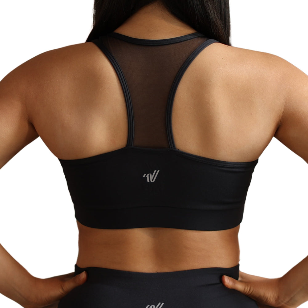 
                      
                        Varsity Power Mesh Sports Bra
                      
                    