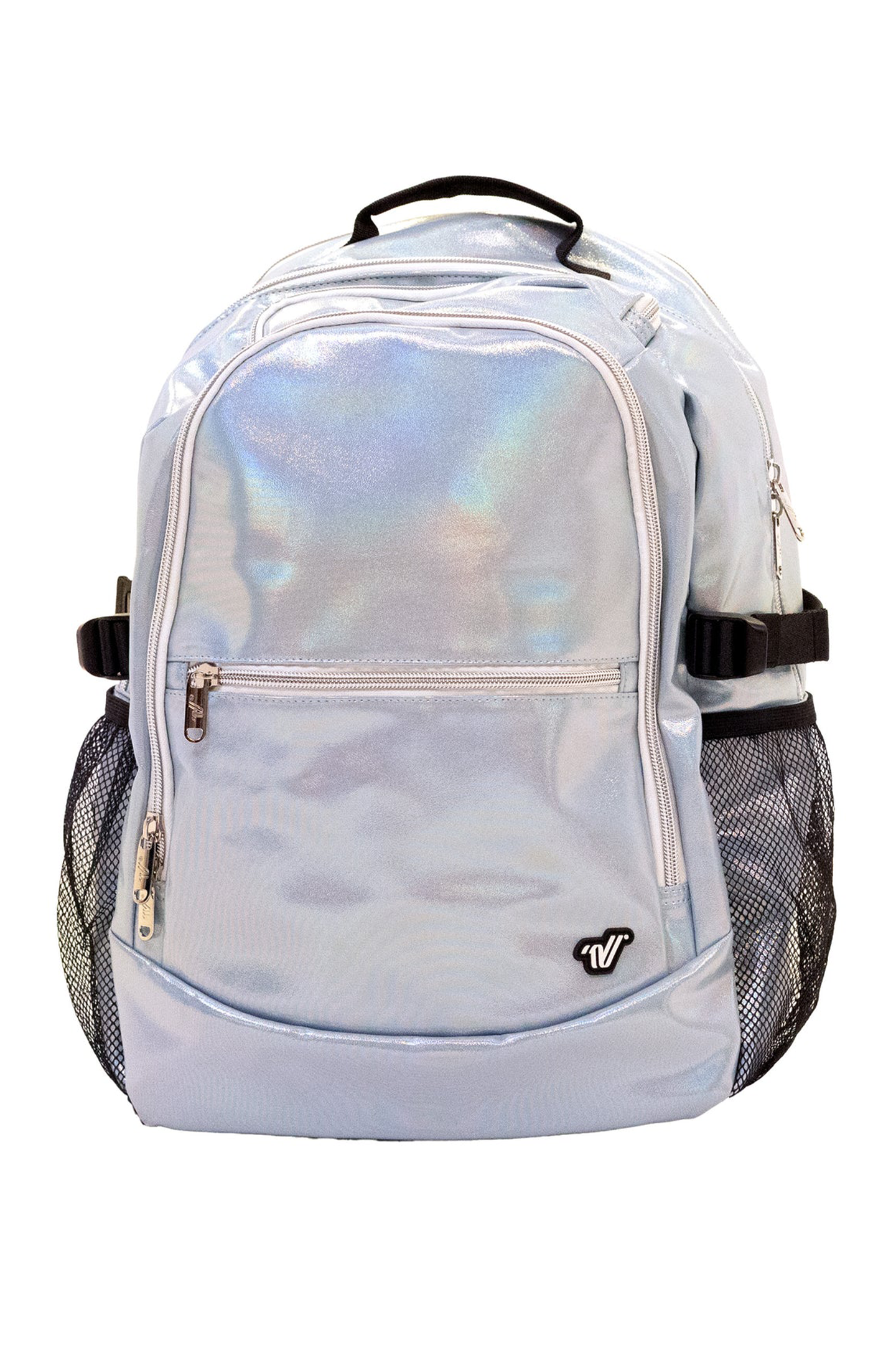 NFINITY Blue and White Glitter Cheer Backpack Nfinity Classic Backpack main image 3