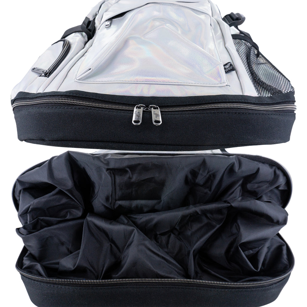 
                      
                        Varsity Silver Iridescent Backpack
                      
                    