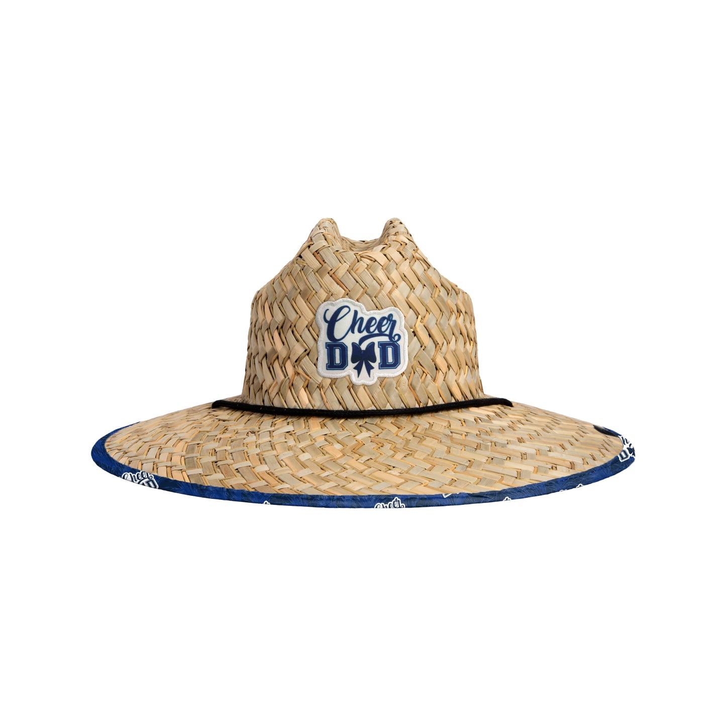 Cheer Dad Floral Straw Hat