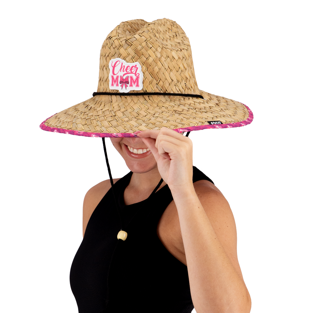 
                      
                        Cheer Mom Floral Straw Hat
                      
                    