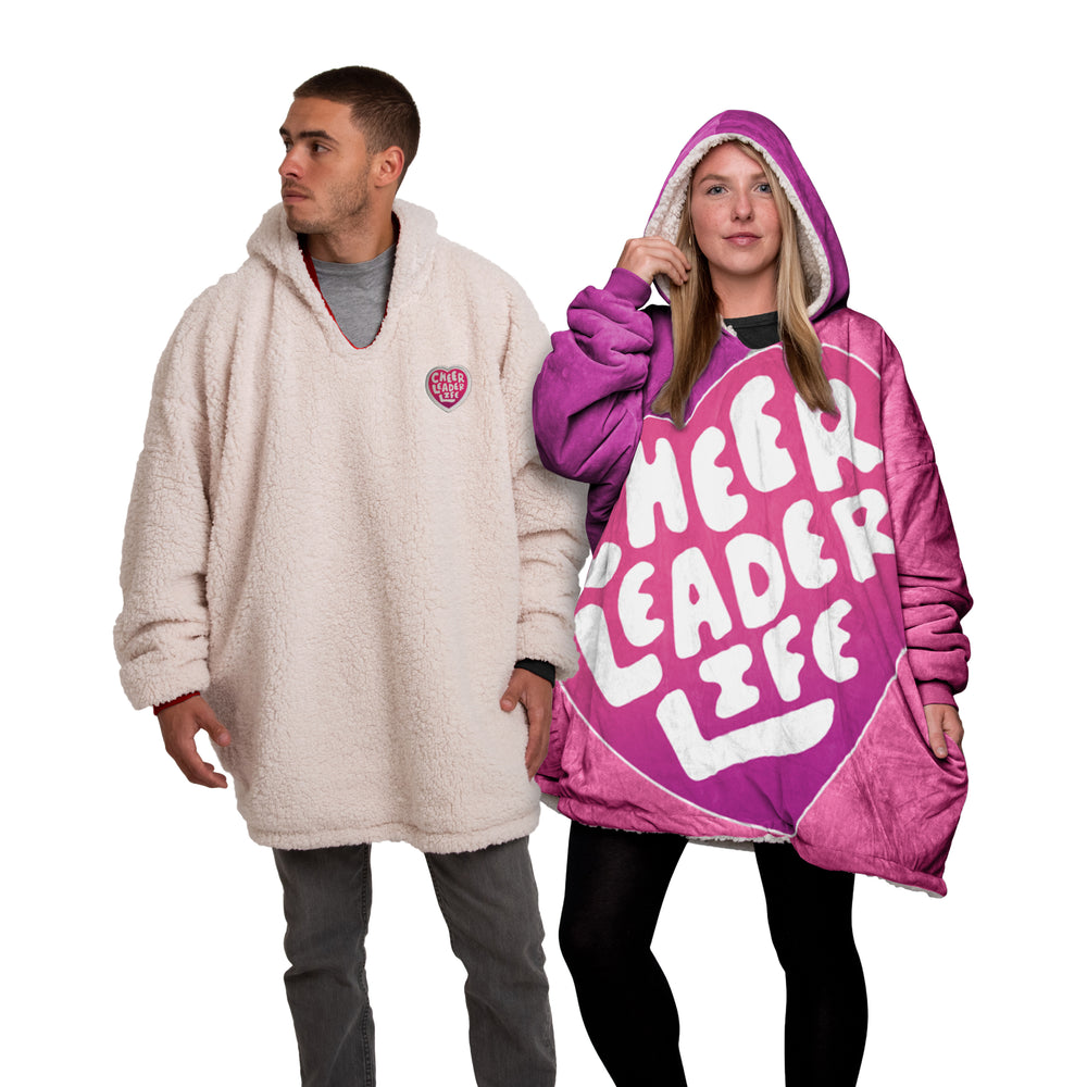 Cheerleader Life Reversible Blanket Hoodie