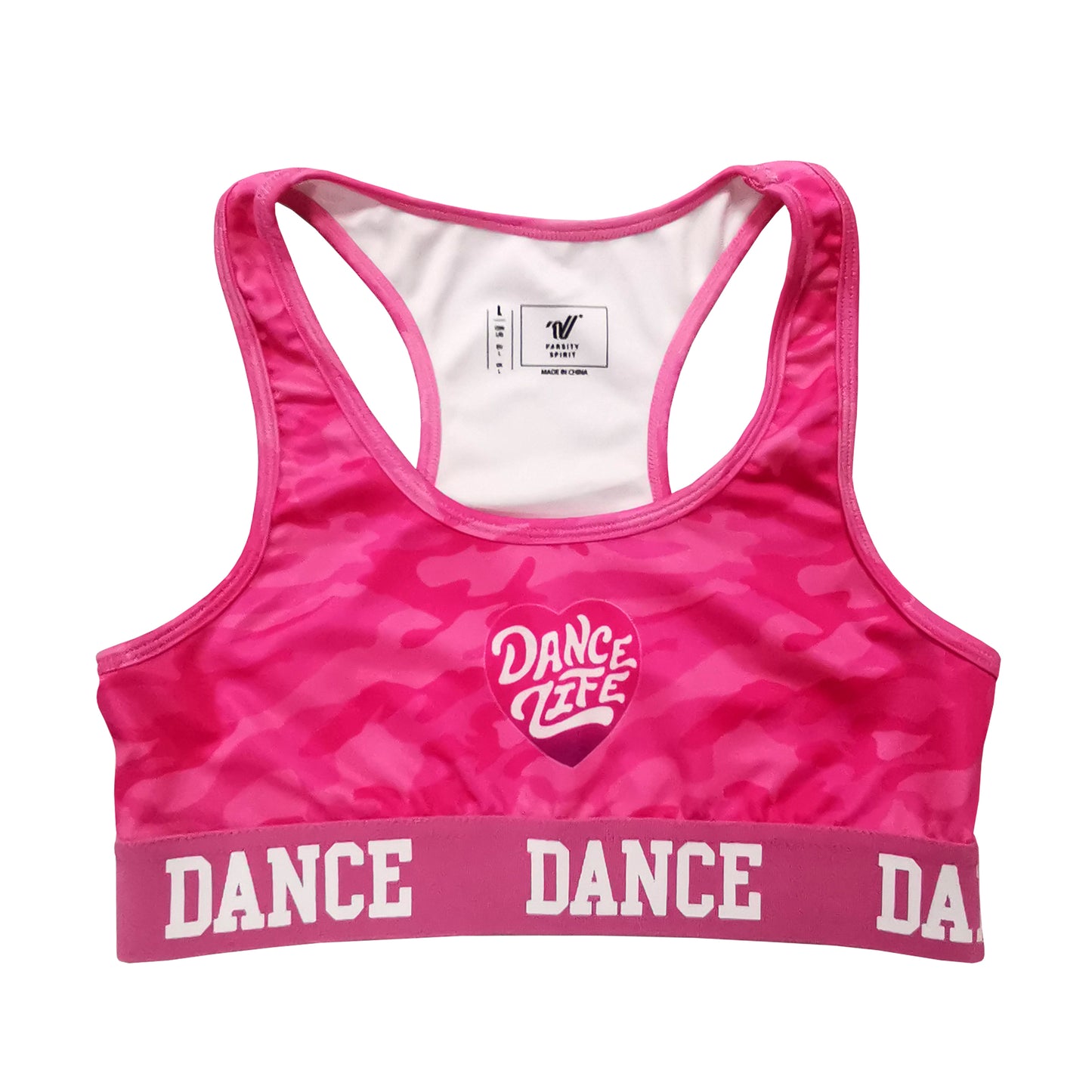 Dance Pink Camo Sports Bra