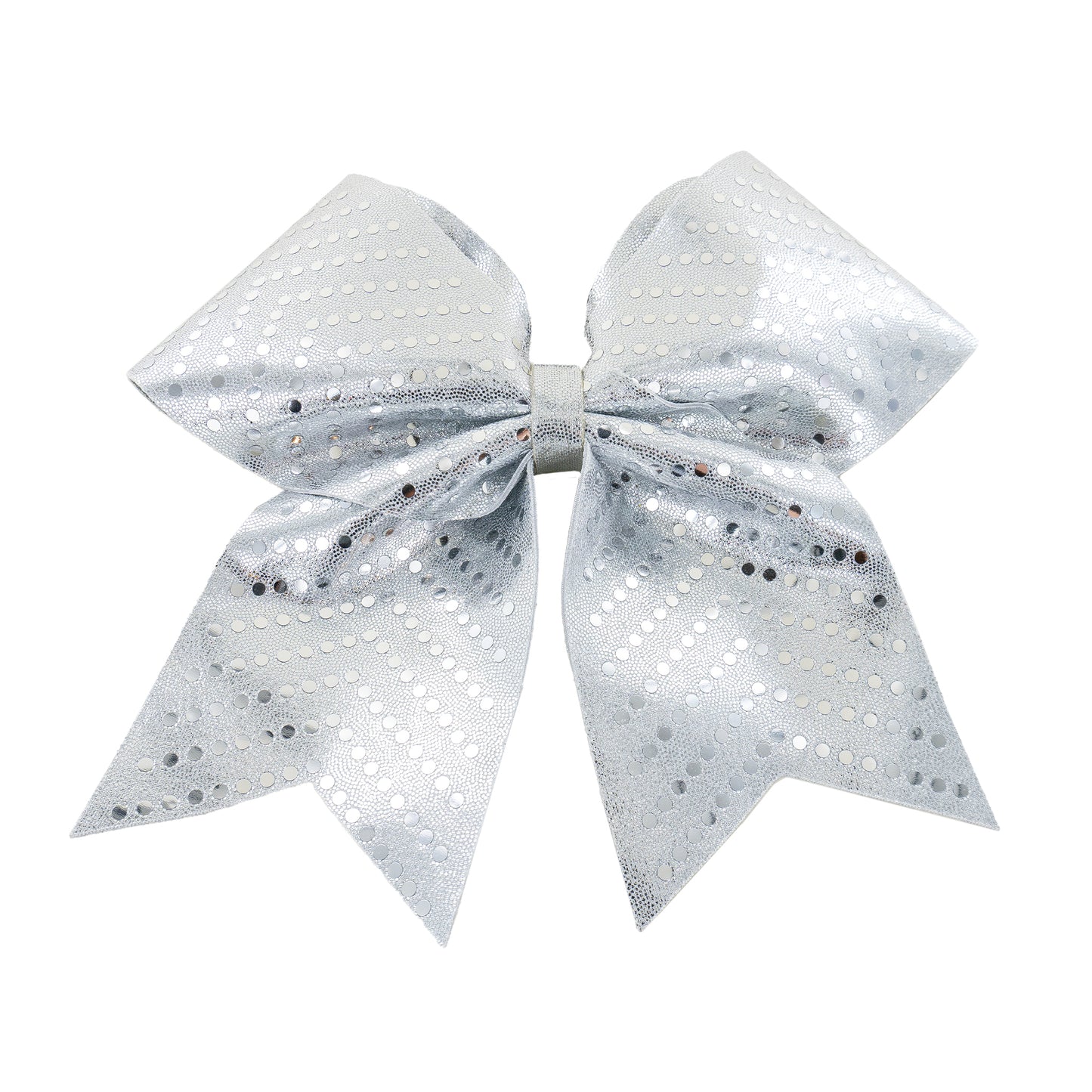 Get Loud Silver Cheer Bow