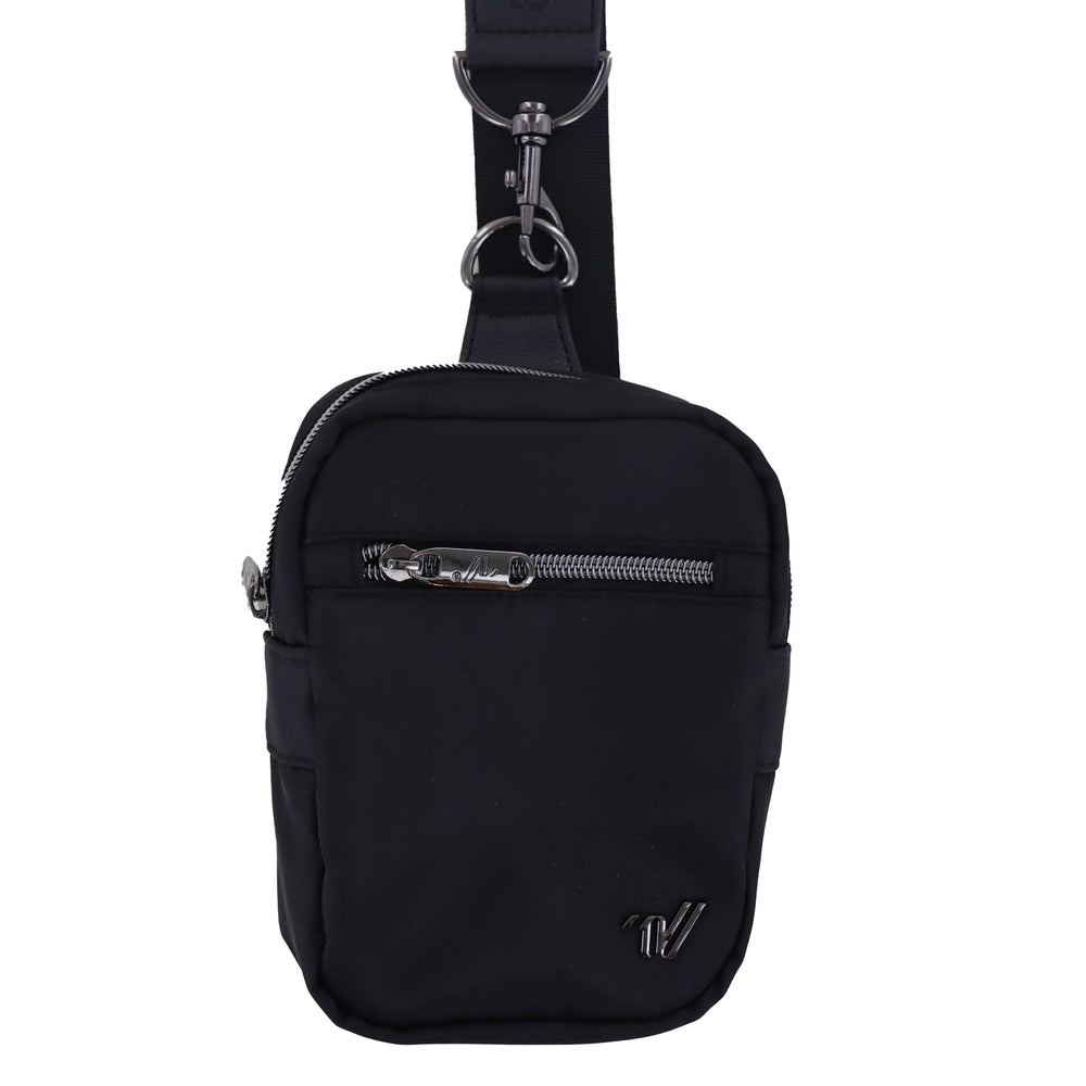 
                      
                        Varsity Nylon Black Crossover Bag
                      
                    