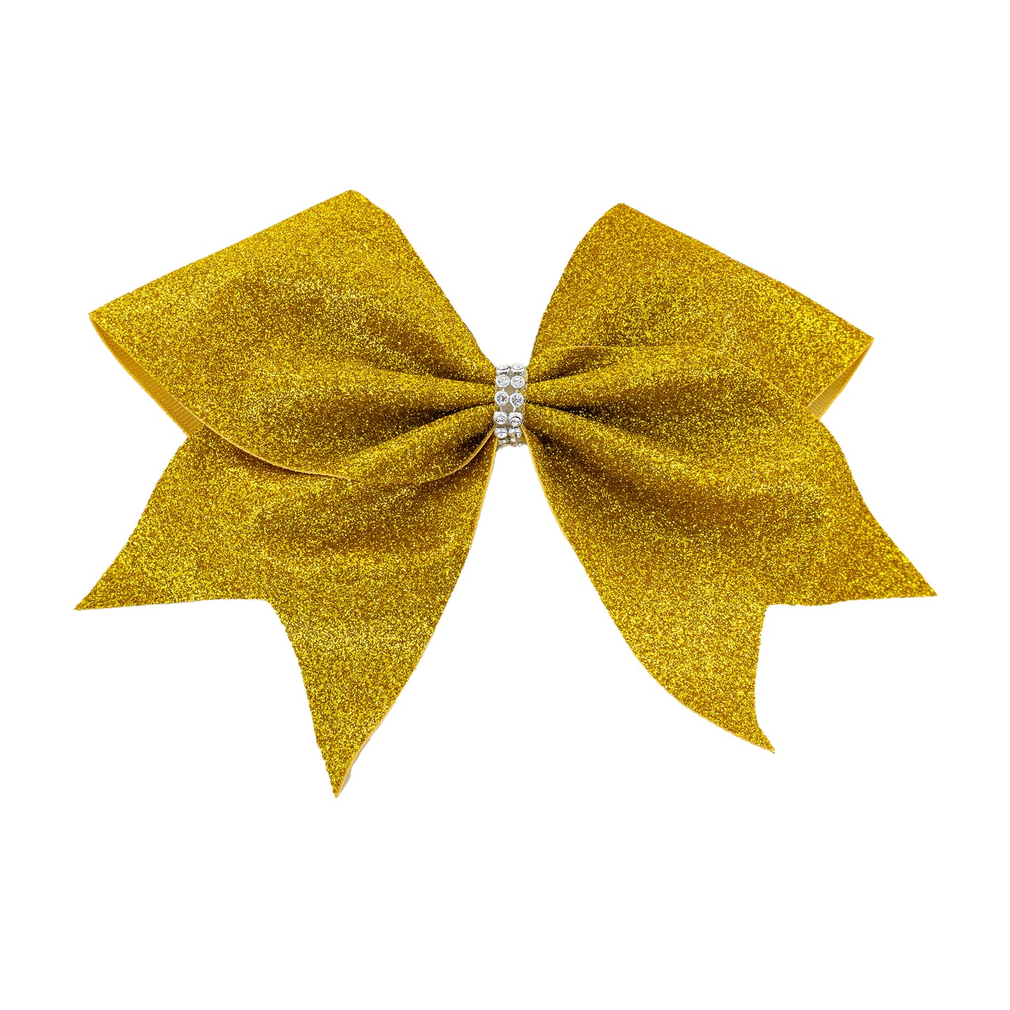 Gold Glitter Cheer Bow