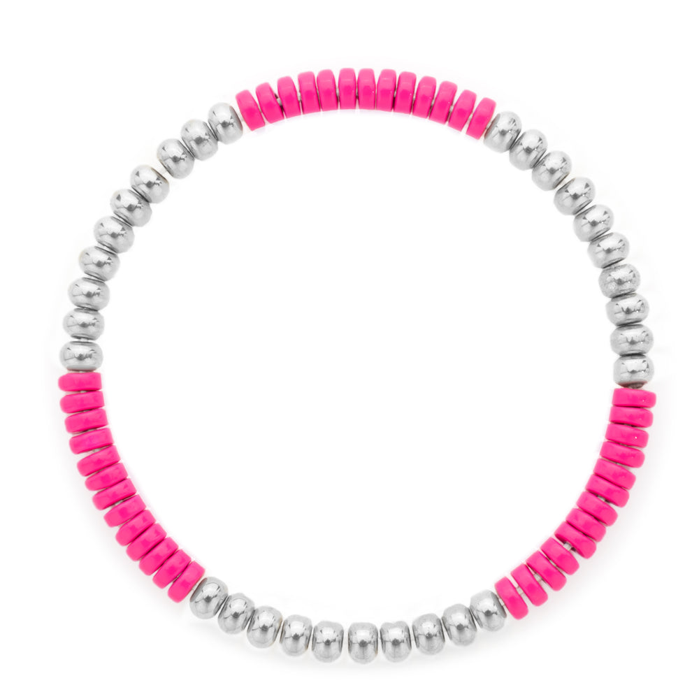 Karina Pink and Silver Bracelet