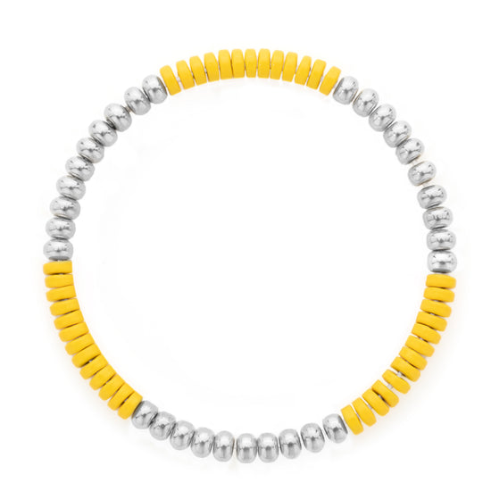 Load image into Gallery viewer, Karina Yellow and Silver Bracelet

