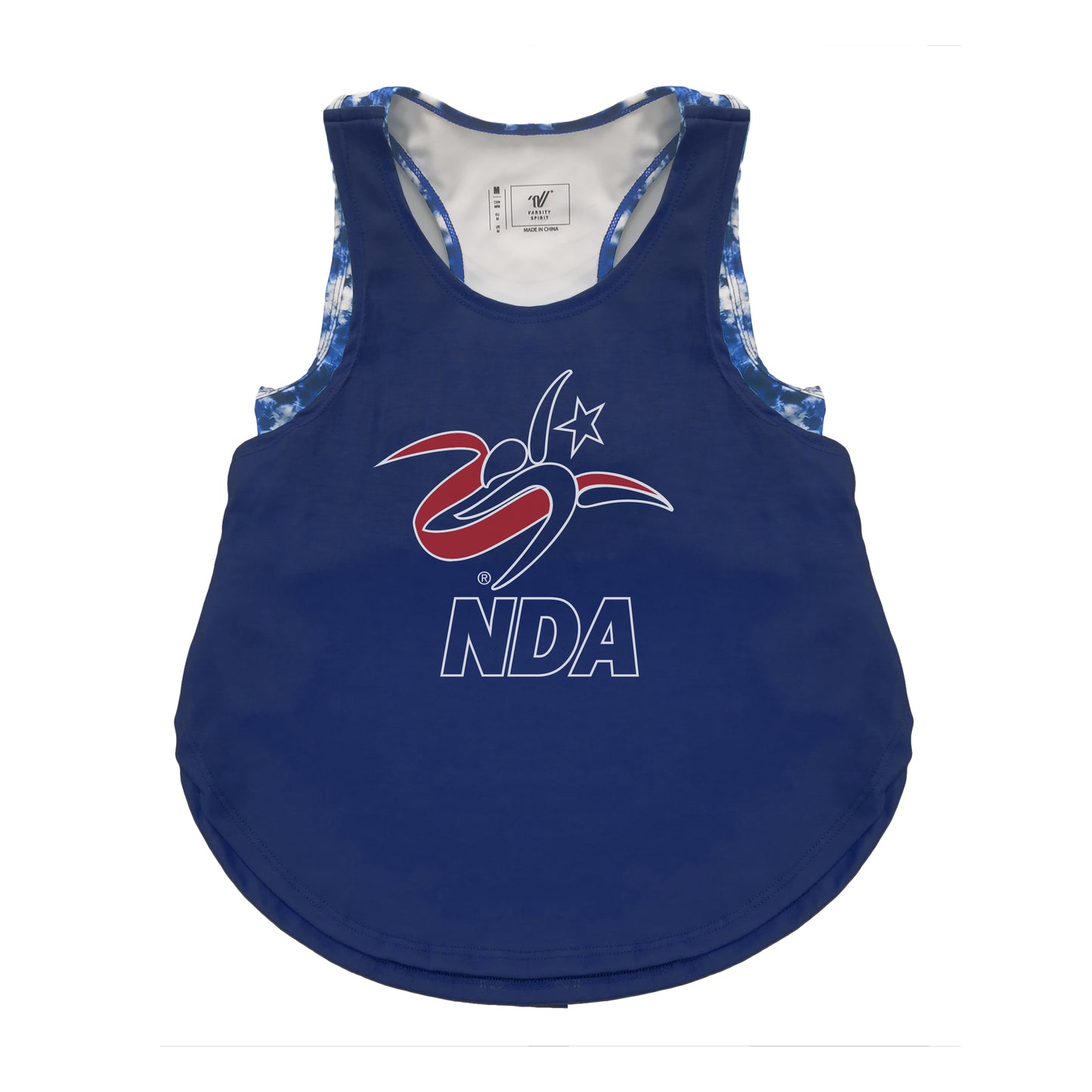 Load image into Gallery viewer, NDA Exclusive Varsity Spirit Tie Dye Sports Bra With Top
