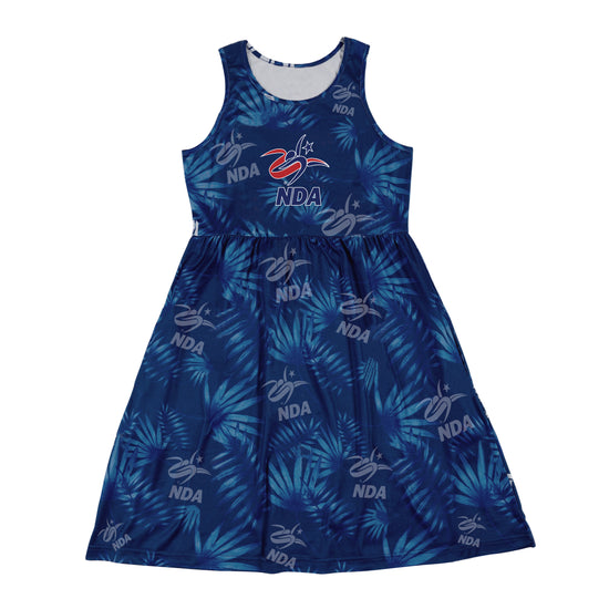 Load image into Gallery viewer, NDA Blue Floral Sundress
