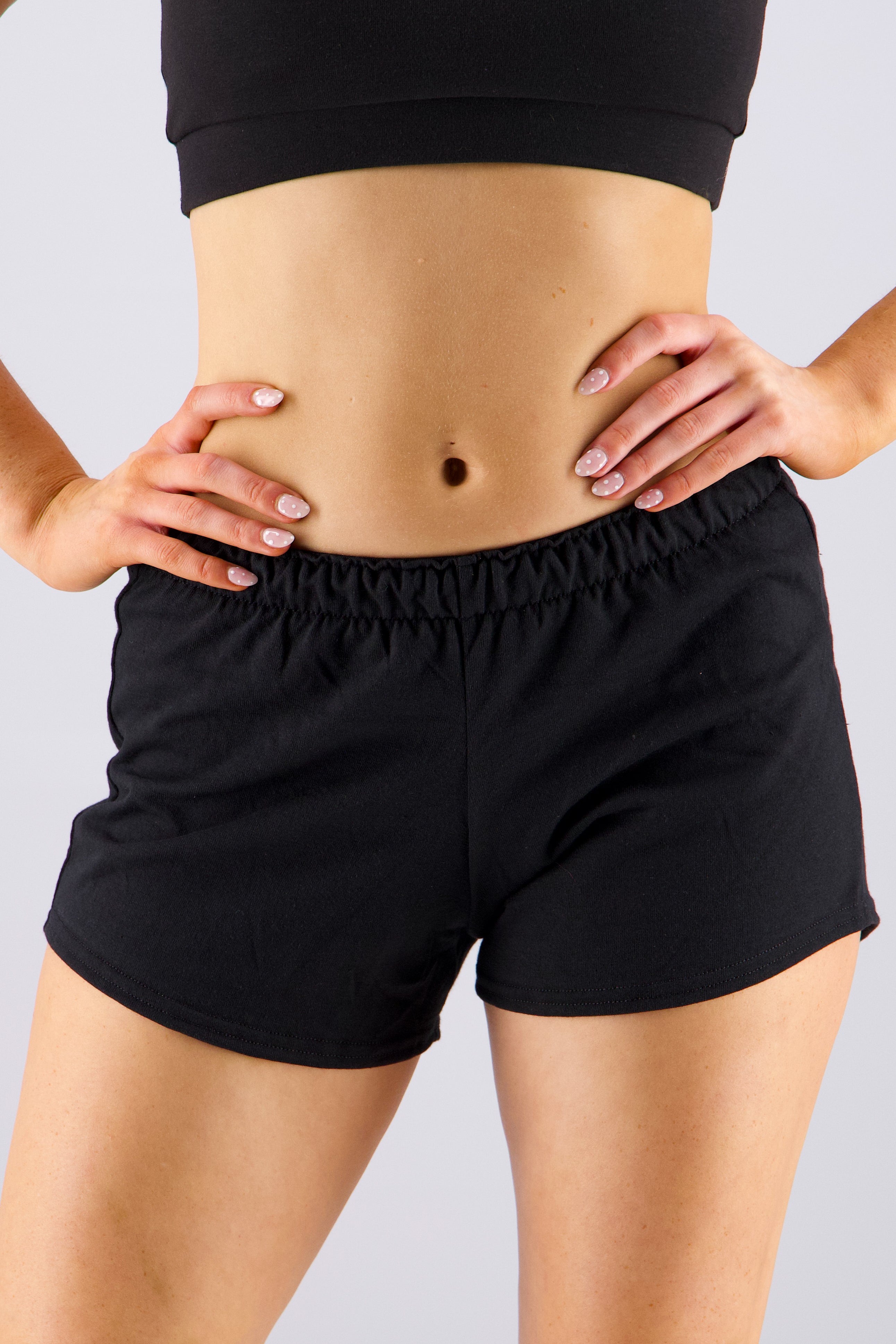 パンツ theredthread S gather knit shorts black Knit Short - Varsity Shop