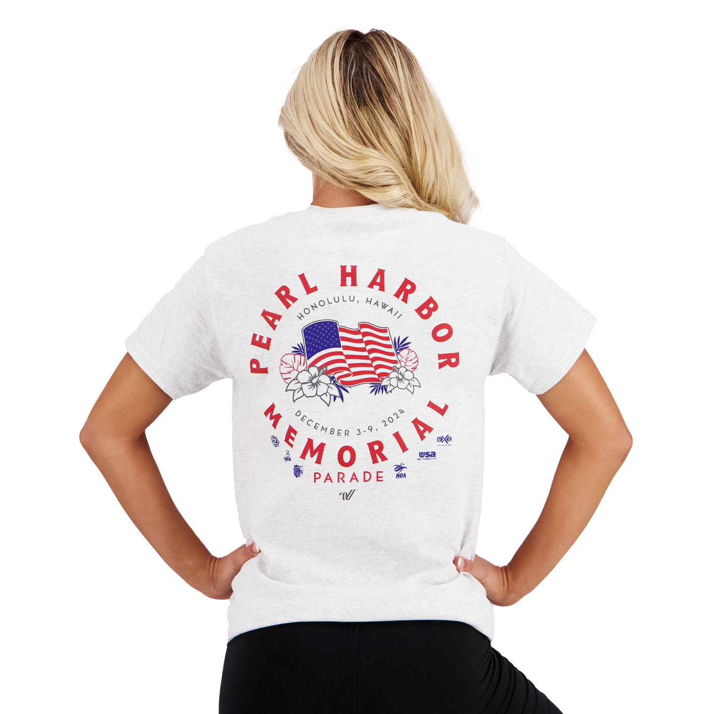 2024 Pearl Harbor Memorial Parade Flag Tee